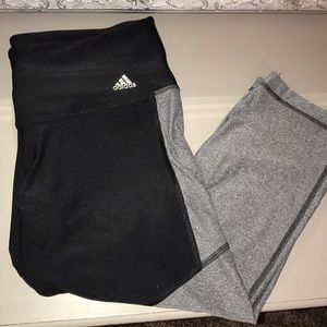 Adidas climalite leggings. Calf length